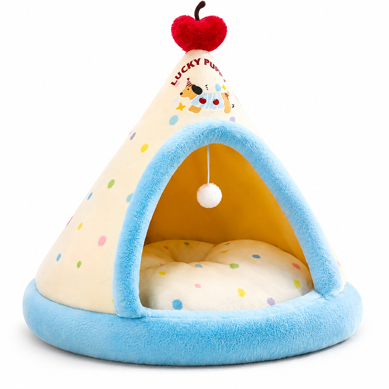 Cone Shaped Pet Bed for Cats & Dogs – OEM Washable Removable Cover Pet Cave – Custom Pet Bed Factory China